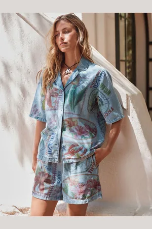 Next 100% Cotton Lightweight Denim Short Sleeve Shirtxlarge
