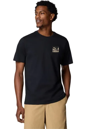 Columbia Explorers Canyon Back Short Sleeve Black T-Shirtsmall