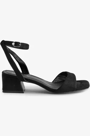 Simply Be Barely There on Low Block Heels in Extra Wide Fit