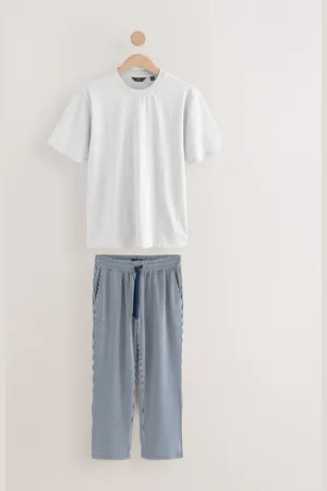 Next Jersey Supersoft Stripe Short Sleeve Pyjamas SetS Reg