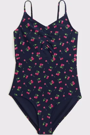 Abercrombie & Fitch Cherry Print Cut Out Swimsuit166168cm