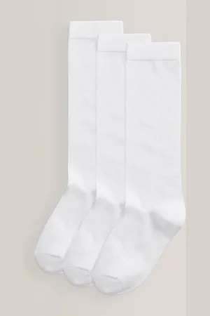 Next 3 Pakke Cotton Rich Knee High School SokkerUK 4 - 7