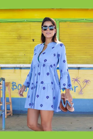 ASPIGA Cristina Embroidered 100% Organic Cotton Dressxlarge