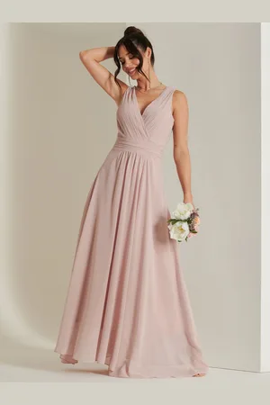 Jolie Moi Plisseret bodice Chiffon Maxikjole46