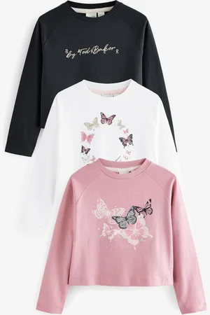 Ted Baker Multi Printed Long Sleeve 100% Cotton T-Shirts 3 Pack6 år (116cm)