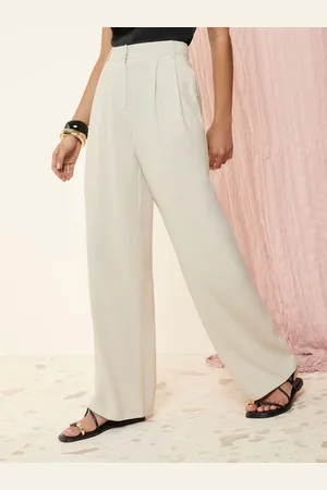 Friends Like These Wide Leg Tailored Trousers With Linen42