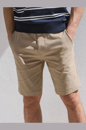 Threadbare Cotton Stretch Turn-Up Chino Shorts with Woven Belt32 R