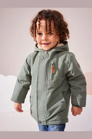 Next Vandtæt teddystof fleeceforet parka (3mdr.-7år)3 - 4 år (98 - 104cm)