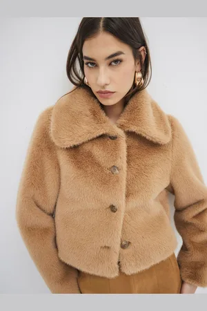 River Island Button Up Faux Fur Jacket34