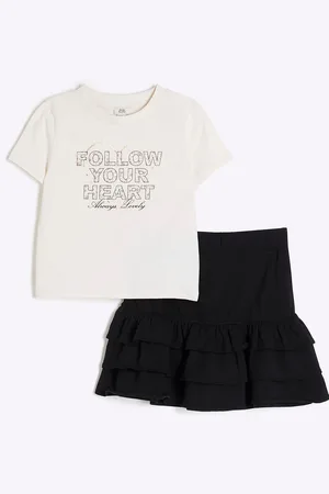 River Island Girls Ditsy T-Shirt Rara Set122128cm