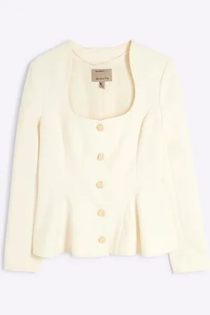 River Island Peplum Button Front Blazer38