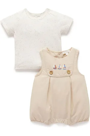 Purebaby Romper and T-Shirt Set6268cm