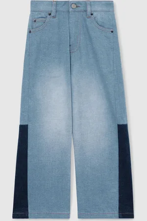 Reiss Briar Patchwork Denim Jeans Two-Tone134140cm