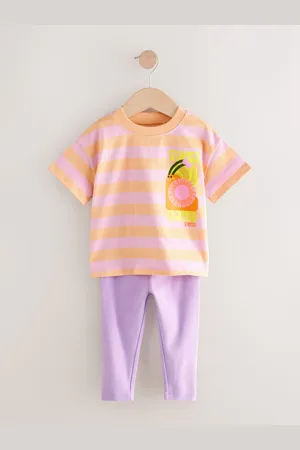 Next Short Sleeve 100% Cotton T-Shirt and Leggings Set (3mths-7yrs)12 - 18 måneder (80 - 86cm)