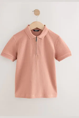 Next Tekstureret Kortærmet Quarter Zip Polo-skjorter (3-16år)116122cm