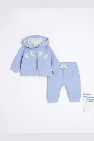 River Island Baby Boys 100% Cotton Hoodie and Socks 3 Piece SetOp til 3 måneder (50 - 62cm)
