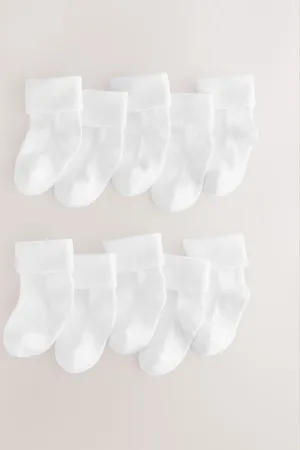 Next Baby Roll Top Socks10 Pack (0mths-2yrs)3 - 6 måneder (62 - 68cm)