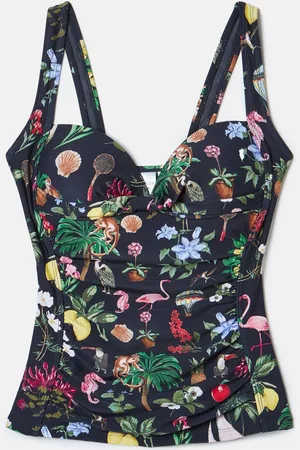 Joules Jasmine blomstret tankini-top42