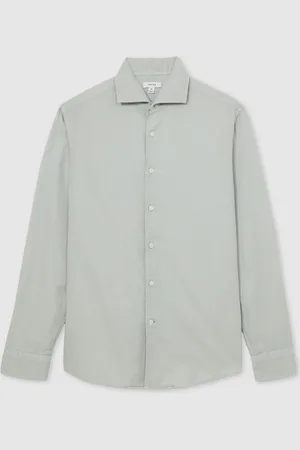 Reiss Carvalho Cotton-Piqué Garment-Dyed ShirtSmall