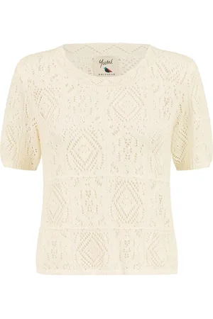 Yumi 100% Cotton Crochet Knitted Toplarge