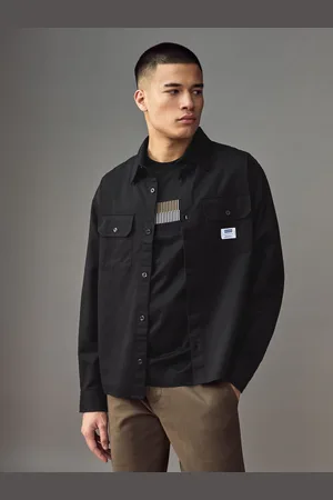 HUGO BOSS Logo Label Cotton Twill ShirtXL