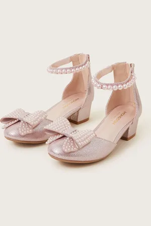 Monsoon Pearl Sløjfe Glitter hæle