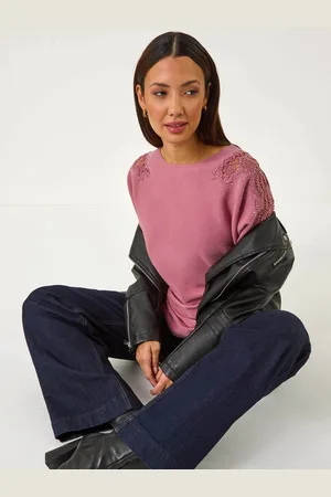 Roman Hotfix Embellished Sleeve Knit Jumper44