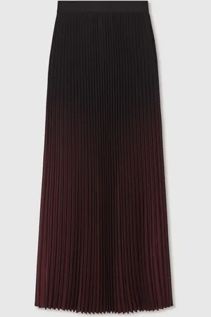 Reiss Marlie Pleated Maxi Skirt38