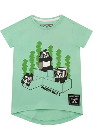 Character Minecraft Panda Gaming 100% Cotton T-Shirt128134cm