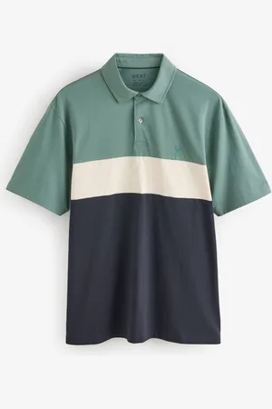 Next 100% Bomuld Kortærmet Button Up Block Poloshirtlarge