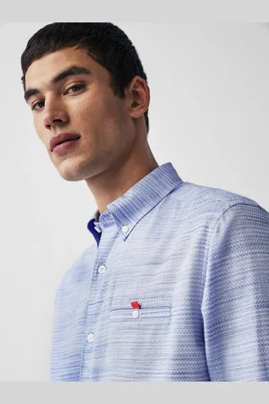 Next 100% Cotton Textured Trimmed Long Sleeve Oxford ShirtXXL