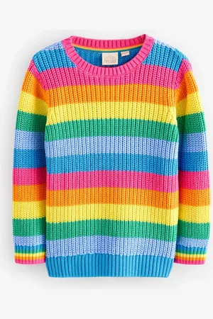 Little Bird Colourful Knitted 100% Cotton Jumper8 - 9 år (128 - 134cm)