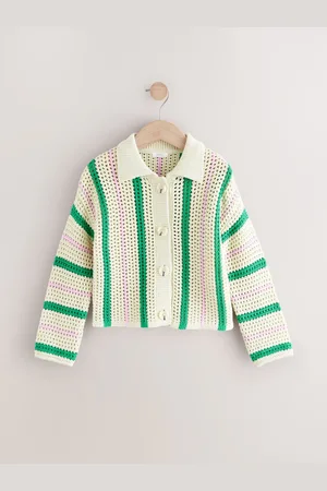 Next 100% Cotton Boxy Collar Cardigan (3-16yrs)3 år (98cm)