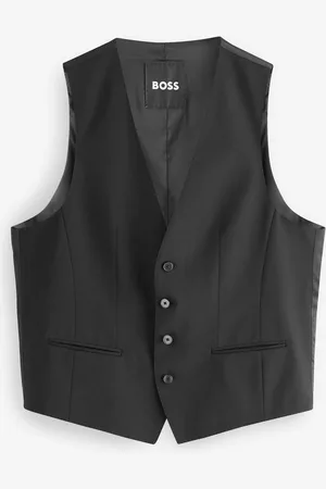 HUGO BOSS Slim-Fit Tailored Waistcoat56 Almindelig (UK 46 R)