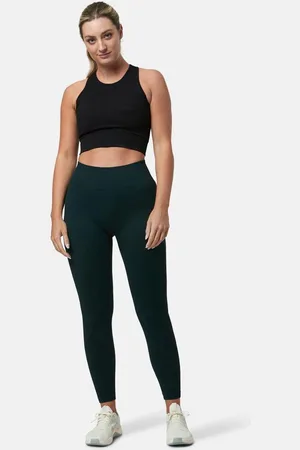 Gym + Coffee Womens Lotus Chevron 7/8 LeggingsM Reg