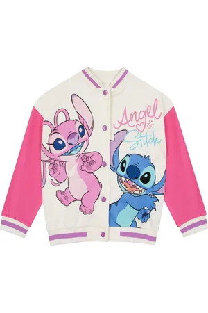 Character 100% Cotton Disney Lilo And Stitch Varsity Jacket140146cm