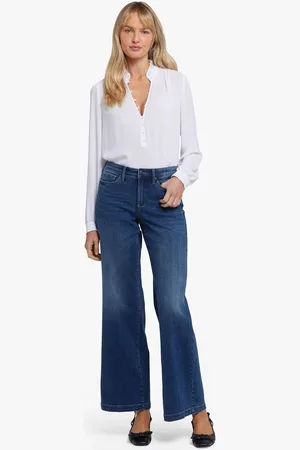NYDJ Blue Teresa Wide Leg Jeans40