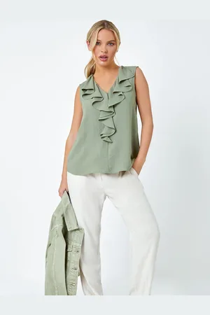 Roman Frill Front Vest Top42