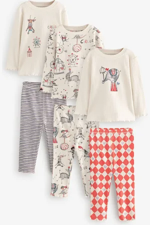 Next 100% Cotton Snuggle Pyjamas 3 -pakke (9mdr.-10år)104110cm