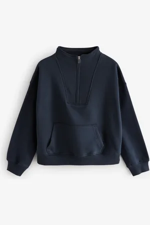 Next Soft Heavyweight Funnel Zip Neck SweatshirtM