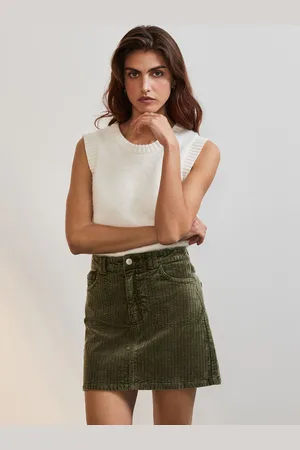 Next Fløjl Mini Nederdele46 XL høj