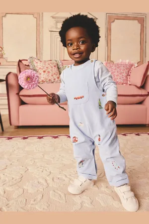 Next Cath Kidston Baby Corduroy 100% Cotton Dungaree and Bodysuit Set5662cm