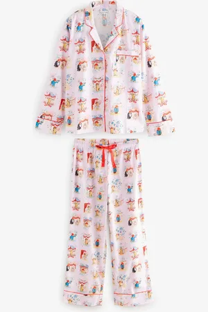 Cath Kidston Paddington Party Button Up 100% Cotton Pyjamas42 R