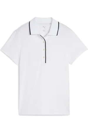 PUMA Womens Cloudspun Bridges Short Sleeve Golf Polo Shirtlarge