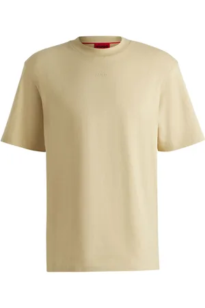HUGO BOSS Relaxed Fit 100% Cotton T-Shirt With Logo PrintL