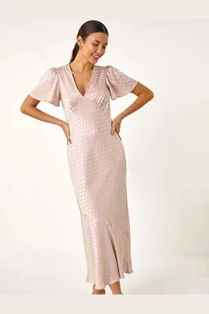 Roman Satin Spot Print Midi Dress38