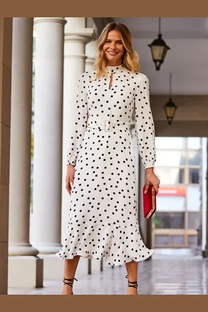 Sosandar Belted Fit And Flare Kjole44
