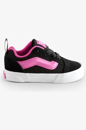 Vans Girls Infant Knu Skool Black/Grey/Pink Trainersuk6eu23