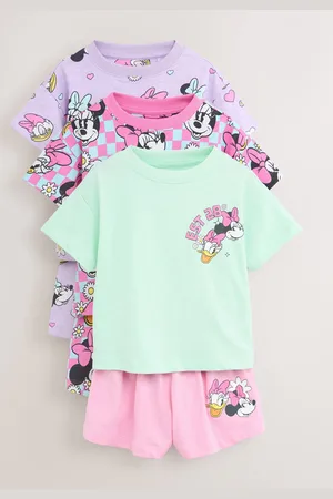 Next 100% Cotton Minnie Shorts Pyjamas 3 Pack (9mths-12yrs)98104cm