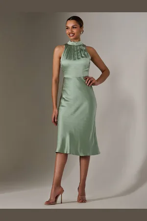Jolie Moi Satin Halterneck Midi Kjole38